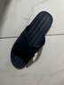 拖鞋女夏室内居家防滑无声情侣韩版家用软底浴室洗澡旅行凉拖鞋夏 浪漫拖 藏青 44-45 (适合43-44码穿) 实拍图