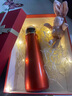 乐亿保温杯女士高颜值2025新款水杯精致红杯子送女友情人节礼物 璀璨之星【樱桃红】浪漫礼盒W420ml 实拍图