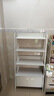斯朴洛特置物架落地多层零食收纳架客厅书架储物架家用房间展示柜梯形架子 无门款 三层暖白50*69公分 实拍图