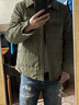 马登工装 美式休闲双面桃皮绒棉衣亲肤保暖棉服加厚棉袄短外套男秋冬 军绿色 S 实拍图