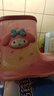 Hello Kitty儿童雨鞋女童中筒防滑雨靴美乐蒂小孩宝宝水鞋 炫彩红 210mm  实拍图