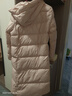森马（Semir）90%鸭绒羽绒服女长款宽松显瘦冬季轻暖连帽外套防水109725113001 实拍图