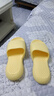 merdor 高档EVA踩屎感凉拖鞋男士家居家用浴室洗澡防滑女夏情侣室内厚底 黄色 37-38 实拍图