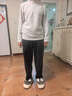 自由系镰刀裤女春季新款长裤2025秋季高腰直筒显瘦小个子哈伦裤休闲裤子 实拍图