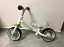 可优比（KUB）儿童平衡车无脚踏滑步车18个月-3岁男女宝宝学步车溜溜滑行车 森林绿+编织车篮+停车架 实拍图