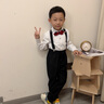 衣诺坊儿童背带裤套装礼服演出服男女童六一主持人西装花童西服衬衫套装 实拍图