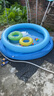 倍护婴游泳池家用大型户外儿童游泳池圆形充气支架夹网泳池 夹网1.8米【直径180*高度73CM】 实拍图