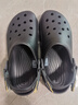 卡骆驰经典特林洞洞鞋男女同款拖鞋耐磨休闲鞋|206340 黑色-001 41 /42(260mm) 实拍图