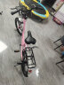 凤凰（Phoenix）儿童自行车凤凰儿童自行车10岁以上女童自行车6-10岁小学生自行车 顶配粉丨一体轮+后座+减震+礼包 20寸【适合130-160cm】 实拍图