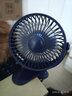 卡莱澳 USB电风扇/小电扇/小台扇 多功能便携迷你手持夹子小风扇 办公宿舍床头桌面户外可用 R8蓝色 实拍图