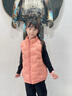 雅鹿儿童羽绒马甲背心外穿男童女童宝宝中大童轻薄羽绒服秋冬内胆马夹 橘红 150 实拍图