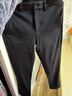 卡宾男装 加绒时装休闲裤2024秋新款修身小脚裤LOGO印花长裤I 煤黑色01 L /175/50 实拍图