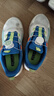 特步【氢风5.0】童鞋儿童跑鞋小中大童网革透气缓震旋钮扣运动跑鞋 帆白/普鲁士蓝 【四季密网】 37 实拍图