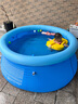 倍护婴游泳池家用大型户外儿童游泳池圆形充气支架夹网泳池 夹网1.8米【直径180*高度73CM】 实拍图