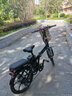 凤凰（Phoenix）电动车锂电池助力车折叠代驾车长续航男女士成人电动自行车电瓶车 20寸风雅/一体轮/6速/黑色 15AH电动续航45公里 实拍图