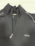 BOSS博斯男细节装饰弹力棉质运动风拉链夹克 001-黑色 M 实拍图