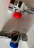 潜水艇（Submarine）球阀角阀 球形铜阀芯全开大流量三角阀 燃气地暖热水器壁挂炉阀京 【6分】1冷+1热 实拍图