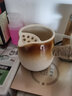 豪祥（HAOXIANG）侧把壶陶瓷奶茶罐罐冬天围炉煮茶具家用庭院木炭烧烤明火冲泡茶器 22罐罐壶带过滤700ml 实拍图