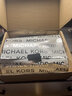 MICHAEL KORS迈克高仕 MK Jet Set Charm 中号老花拼色半月马鞍包 香草白/柔粉色 173 NS 实拍图