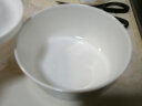 后海 纯白色骨瓷碗蒸碗蒸蛋羹碗 陶瓷蒸饭碗带盖碗 瓷盖碗 微波炉适用 白瓷盖碗B款大号 实拍图
