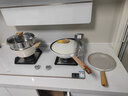 懒米抱抱不粘锅具套装厨具全套平底煎锅奶锅炒锅汤锅套装 白【炒锅+煎锅+汤锅+蒸屉】 4件套 实拍图