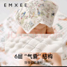 嫚熙（EMXEE）婴儿口水巾儿童宝宝洗脸毛巾纱布小方巾纯棉 【方巾4条】动物派对 30*30cm 实拍图