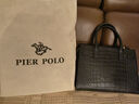 皮尔保罗（PIERPOLO）女士手提包包2025新款女包头层牛皮大容量斜挎包生日礼物送妈妈 时尚黑（头层牛皮） 实拍图