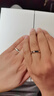 DR对戒情侣钻戒 结婚订婚钻石戒指礼物 LOVELINE简奢 【精美礼盒】男女对戒 分色18K 实拍图