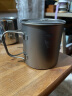 铠斯（KEITH）轻量单层钛杯 纯钛水杯 钛茶杯咖啡杯 轻质便携户外野营钛茶杯 550ml钛杯带钛盖-Ti3206 实拍图