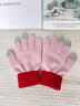 汪汪队立大功汪汪队儿童手套冬季男童手指套保暖挡风毛线宝宝五指手套女童玩雪 粉色（3-8岁） 实拍图