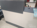 旻昱收银台公司前台工作台简约服装店美容院便利店网红店铺小型吧台桌 140CM暖白+铁灰（左高右低） 【豪华款显档次】【来宾视角】 实拍图