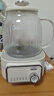 美的（Midea）花漾0胶水全玻璃养生壶 多功能煮茶壶 母婴烧水壶 恒温电热水壶 全自动一体煮茶器1.2L YS12B302J 实拍图