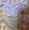 婧麒（JOYNCLEON）孕妇内裤棉低腰孕产妇通用内裤棉大码四季肤+粉+紫+绿 XL jnk0362 实拍图