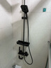 库沐斯（KMSH）德国卫浴枪灰航母恒温淋浴花洒三件套装精铜四档淋浴增压洗澡喷头 【包安装】玻璃钢水渡环绕·氛围灯控温数显 实拍图