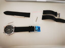 欧格利（Aurgelly）双按蝴蝶扣皮表带男士手表带手表配件卡西表带适用浪琴天梭牛皮 蝴蝶扣黑色皮带-22mm 实拍图