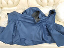 粤雨特大号超大豪150男装125摩托车雨衣单双人防水骑行加大加厚雨披 E双人5XL藏青(经典款) 5XL 实拍图
