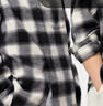 优衣库童装男童女童法兰绒格子衬衫长袖衬衣薄外套上衣新款478132 09 黑色 130 实拍图
