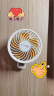 小熊（Bear）手持电风扇小风扇便携式迷你风扇充电式usb风扇办公室可折叠小风扇出行旅游伴侣DFS-Y03A3云橘白 实拍图