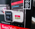 闪迪（SanDisk）256GB TF（MicroSD）内存卡 U3 V30 4K A2 兼容运动相机和无人机存储卡 读速高达190MB/s 实拍图