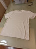【2件装】100%纯棉质感圆领短袖T恤男宽松百搭纯色打底衫男士全棉半袖体恤众舰行 【2件装】白色+白色 2XL【建议穿135-140斤】 实拍图
