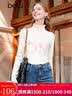 百图betu女装冬季新款毛衣高领百搭毛衫长袖打底针织衫女2311T29 米白 M 实拍图