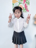 衣诺坊女童百褶裙演出服礼服英伦风短裙校园合唱服黑色西装校服园服六一 实拍图