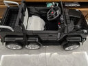 好孩智儿童电动车可坐大人可驾驶遥控汽车玩具车亲子越野车小孩宝宝童车 烤漆黑+六驱/皮座+天能超大电+双油门 实拍图
