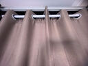宿舍布衣含伸缩杆免打孔门帘过道遮光防蚊隔断帘挡风空调卧室厨房试衣间帘 丝绒麻-经典咖 【适合门框宽0.6-1.1】帘高2.2米 实拍图
