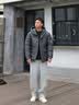 波司登（BOSIDENG）冬季羽绒服男士宽松短款休闲加厚连帽圆领休闲百搭外套 【店长推荐】星尘灰8F63 L 180/100A 体重约140-155斤 实拍图