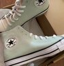 匡威（Converse）官方 All Star男女运动高帮帆布鞋豆沙绿绿色A06563C A06563C 37 实拍图