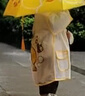 牧萌儿童雨衣男童女童防水全身雨披幼儿园小学生雨具 黄色小黄鸭 S 实拍图