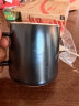 传旗陶瓷马克杯带勺盖咖啡杯牛奶杯早餐杯办公杯男女茶杯描金黑350ml 晒单实拍图