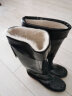回力雨鞋男士冬季加绒保暖中高筒雨靴水鞋防水胶鞋套鞋6807黑高长绒42 实拍图