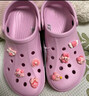 卡骆驰（CROCS）洞洞鞋贝雅卡骆班轻便耐磨一脚蹬休闲鞋|205089 芭蕾粉/糖果粉-6TG 40 (250mm) 实拍图